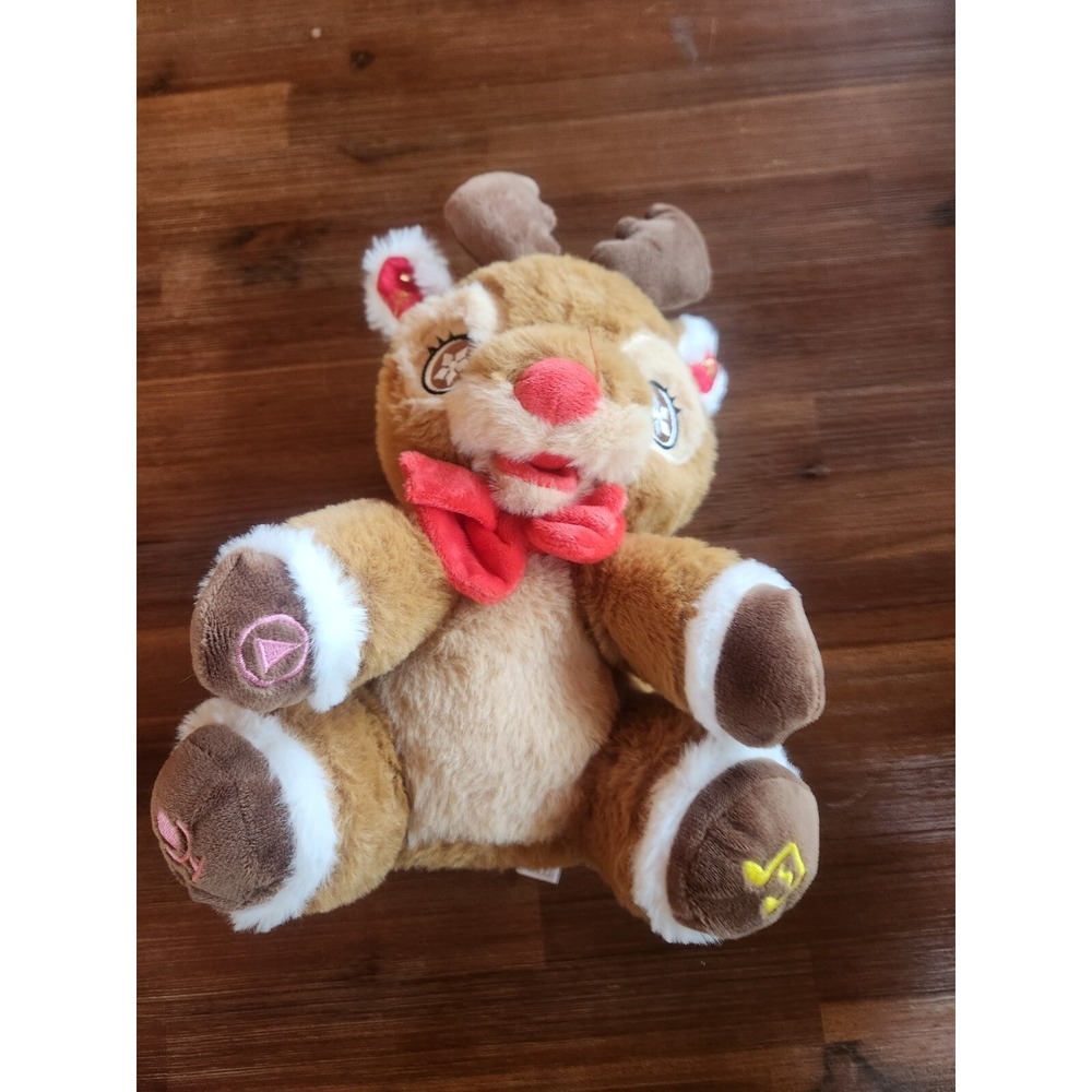 Glow Guards 10'' Light Up Stuffed Reindeer Animals Softโ Plush Toy E52